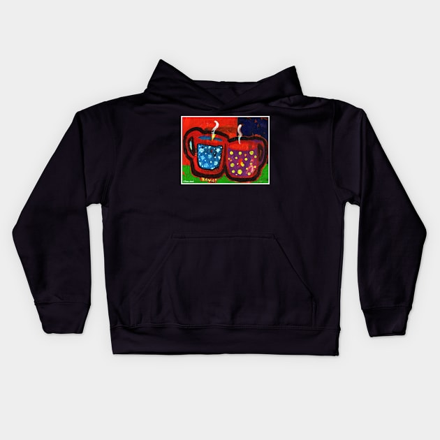 '2 Cups' Kids Hoodie by jerrykirk